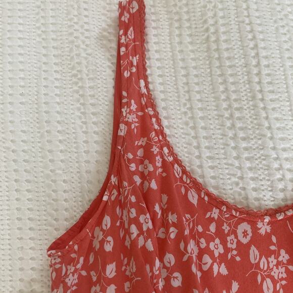 Abercrombie & Fitch Red Floral Midi Dress - Picture 6 of 12